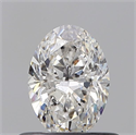 Diamante Natural 0.52 quilates, Ovalado , Color G, claridad SI2 y certificado GIA