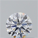 Natural Diamond 0.40 Carats, Round with Excellent Cut, E Color, VVS1 Clarity and Certified by GIA
