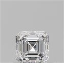Diamante Natural 0.53 quilates, Asscher , Color D, claridad SI1 y certificado GIA