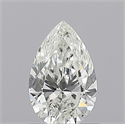 Natural Diamond 0.70 Carats, Pear with  Cut, H Color, VS2 Clarity and Certified by GIA