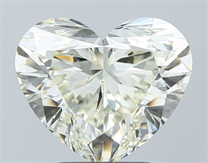 Picture of Natural Diamond 3.02 Carats, Heart with  Cut, J Color, VS1 Clarity and Certified by IGI