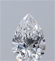 Natural Diamond 0.50 Carats, Pear with  Cut, E Color, VS2 Clarity and Certified by GIA