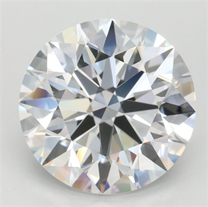 Picture of Lab Grown Diamond 2.46 Carats, Round with Ideal Cut, D Color, IF Clarity and Certified by IGI