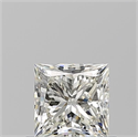 Natural Diamond 0.71 Carats, Princess with  Cut, J Color, VVS1 Clarity and Certified by GIA