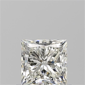 Picture of Natural Diamond 0.71 Carats, Princess with  Cut, J Color, VVS1 Clarity and Certified by GIA