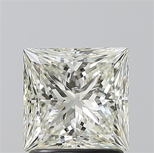 Picture of Natural Diamond 1.51 Carats, Princess with  Cut, I Color, SI1 Clarity and Certified by IGI