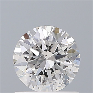 Picture of Natural Diamond 0.72 Carats, Round with Excellent Cut, E Color, SI2 Clarity and Certified by GIA