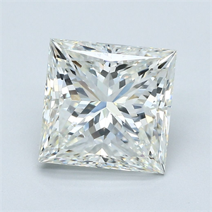Foto Diamante Natural 4.01 quilates, Princesa , Color J, claridad VS2 y certificado GIA de