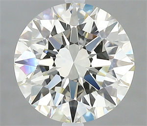 Picture of Natural Diamond 2.59 Carats, Round with Excellent Cut, I Color, VVS1 Clarity and Certified by IGI