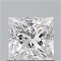 Natural Diamond 0.90 Carats, Princess with  Cut, G Color, SI1 Clarity and Certified by GIA