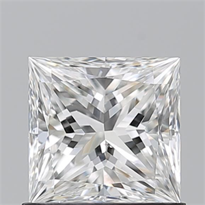 Picture of Natural Diamond 0.90 Carats, Princess with  Cut, G Color, SI1 Clarity and Certified by GIA