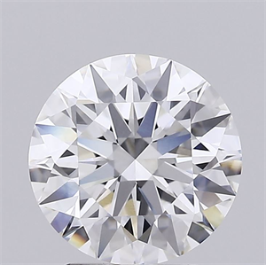 Picture of Lab Grown Diamond 3.09 Carats, Round with Excellent Cut, E Color, VVS1 Clarity and Certified by GIA