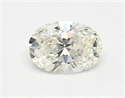 Diamante Natural 0.51 quilates, Ovalado , Color J, claridad IF y certificado GIA