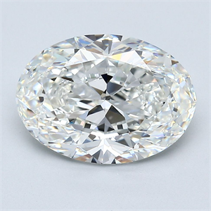 Picture of Natural Diamond 4.01 Carats, Oval with  Cut, G Color, VVS2 Clarity and Certified by GIA