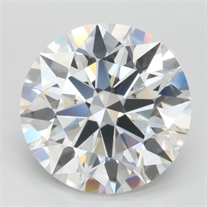 Picture of Lab Grown Diamond 3.16 Carats, Round with Ideal Cut, D Color, VVS1 Clarity and Certified by IGI