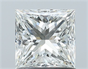Natural Diamond 1.00 Carats, Princess with  Cut, H Color, VS1 Clarity and Certified by GIA