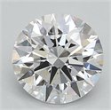 Lab Grown Diamond 1.09 Carats, Round with Ideal Cut, D Color, VS1 Clarity and Certified by IGI