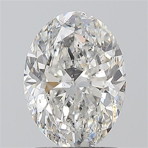 Picture of Natural Diamond 1.50 Carats, Oval with  Cut, E Color, SI2 Clarity and Certified by GIA