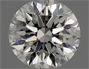 Natural Diamond 0.72 Carats, Round with Excellent Cut, I Color, VVS2 Clarity and Certified by GIA