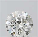 Natural Diamond 1.02 Carats, Round with Excellent Cut, H Color, SI1 Clarity and Certified by GIA