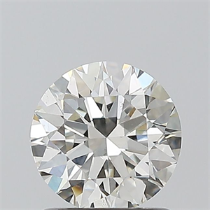 Picture of Natural Diamond 1.02 Carats, Round with Excellent Cut, H Color, SI1 Clarity and Certified by GIA