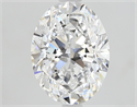 Natural Diamond 1.71 Carats, Oval with  Cut, D Color, FL Clarity and Certified by GIA