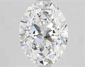 Picture of Natural Diamond 1.71 Carats, Oval with  Cut, D Color, FL Clarity and Certified by GIA
