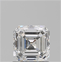 Natural Diamond 1.02 Carats, Asscher with  Cut, F Color, SI1 Clarity and Certified by GIA