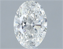 Natural Diamond 0.57 Carats, Oval with  Cut, G Color, SI1 Clarity and Certified by GIA
