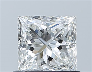 Picture of Natural Diamond 0.70 Carats, Princess with  Cut, F Color, VVS2 Clarity and Certified by GIA