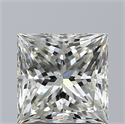 Natural Diamond 1.50 Carats, Princess with  Cut, L Color, VS2 Clarity and Certified by GIA