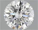Lab Grown Diamond 1.09 Carats, Round with Ideal Cut, D Color, VS1 Clarity and Certified by IGI
