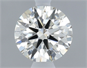 Natural Diamond 0.51 Carats, Round with Excellent Cut, J Color, SI1 Clarity and Certified by GIA