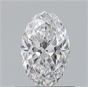 Natural Diamond 0.61 Carats, Oval with  Cut, D Color, VS2 Clarity and Certified by GIA