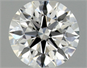 Natural Diamond 0.41 Carats, Round with Excellent Cut, G Color, IF Clarity and Certified by GIA