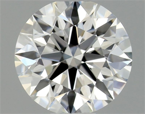 Picture of Natural Diamond 0.41 Carats, Round with Excellent Cut, G Color, IF Clarity and Certified by GIA