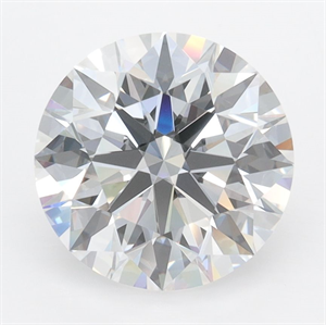 Picture of Lab Grown Diamond 3.27 Carats, Round with Ideal Cut, D Color, VVS2 Clarity and Certified by IGI