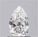 Natural Diamond 0.61 Carats, Pear with  Cut, E Color, VS1 Clarity and Certified by GIA