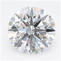 Lab Grown Diamond 2.83 Carats, Round with Ideal Cut, D Color, IF Clarity and Certified by IGI