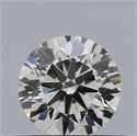 Natural Diamond 0.40 Carats, Round with Excellent Cut, H Color, SI1 Clarity and Certified by IGI
