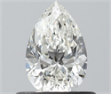 Natural Diamond 0.51 Carats, Pear with  Cut, H Color, IF Clarity and Certified by IGI