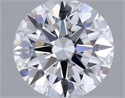 Lab Grown Diamond 1.05 Carats, Round with Ideal Cut, D Color, VVS1 Clarity and Certified by IGI