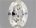 Natural Diamond 1.01 Carats, Oval with  Cut, H Color, VS2 Clarity and Certified by GIA