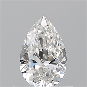 Picture of Natural Diamond 0.51 Carats, Pear with  Cut, G Color, VVS2 Clarity and Certified by GIA