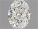 Natural Diamond 0.51 Carats, Oval with  Cut, H Color, VVS2 Clarity and Certified by GIA