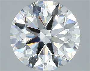 Picture of Natural Diamond 2.81 Carats, Round with Excellent Cut, D Color, SI1 Clarity and Certified by GIA