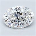 Diamante Natural 1.80 quilates, Ovalado , Color F, claridad VS1 y certificado GIA