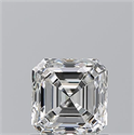 Diamante Natural 0.90 quilates, Asscher , Color H, claridad VS1 y certificado GIA