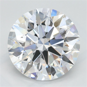 Picture of Lab Grown Diamond 3.62 Carats, Round with Excellent Cut, D Color, VVS1 Clarity and Certified by GIA