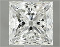 Natural Diamond 0.90 Carats, Princess with  Cut, J Color, VS1 Clarity and Certified by GIA